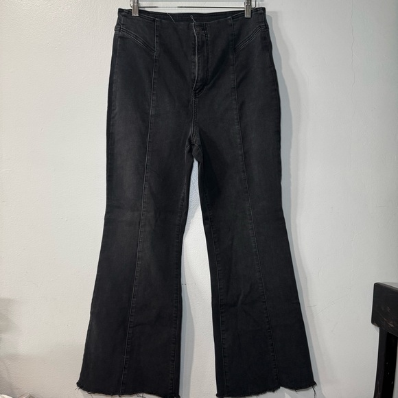 We The Free Denim - We The Free Free People CRVY High Rise Flare Denim Pants‎ Sz 33 Boho
